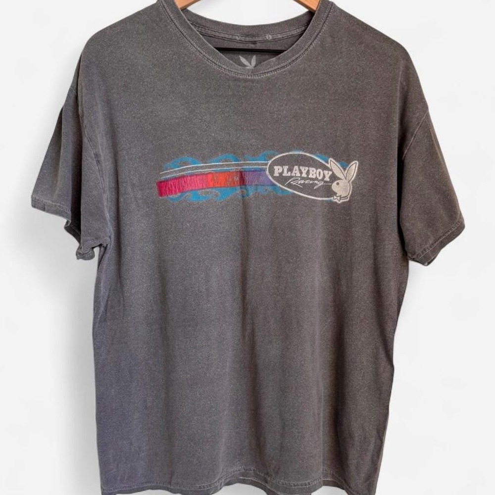 Flawed Vintage PacSun x Playboy Charcoal Racing Graphic Tee